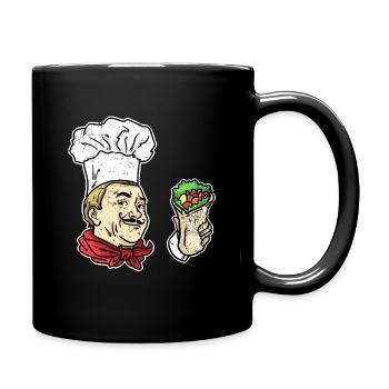 Don cuisinier de don kebab - Mug uni - noir - Droite