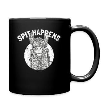Cool Llama disant Alpaga Joke Animal drôle de zoo - Mug uni - noir - Droite