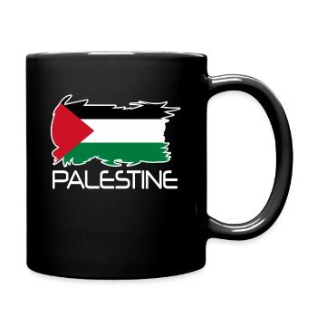 Palestine Flag Independence - Full Colour Mug - black - Right