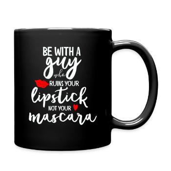 Lustige Sprüche Geschenkidee - Tasse einfarbig - Schwarz - Rechts