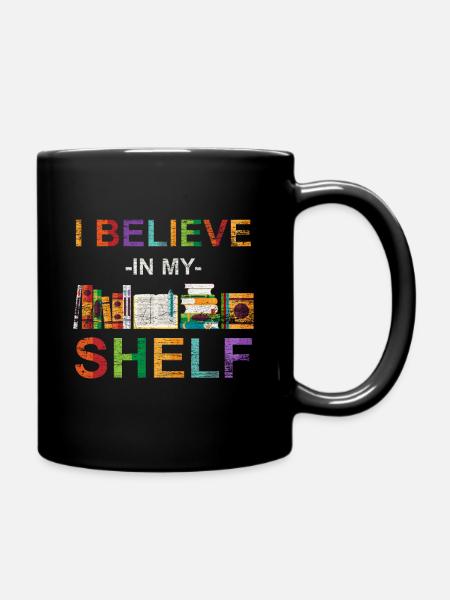 Buch - Tasse einfarbig - Schwarz