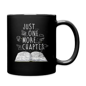 Bücher lesen Buch Geschenk Bücherregal - Tasse einfarbig - Schwarz - Rechts