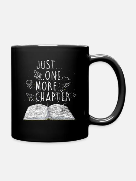 Bücher lesen Buch Geschenk Bücherregal - Tasse einfarbig - Schwarz
