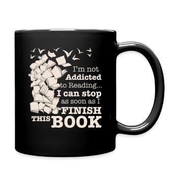 read a book - Full Colour Mug - black - Right