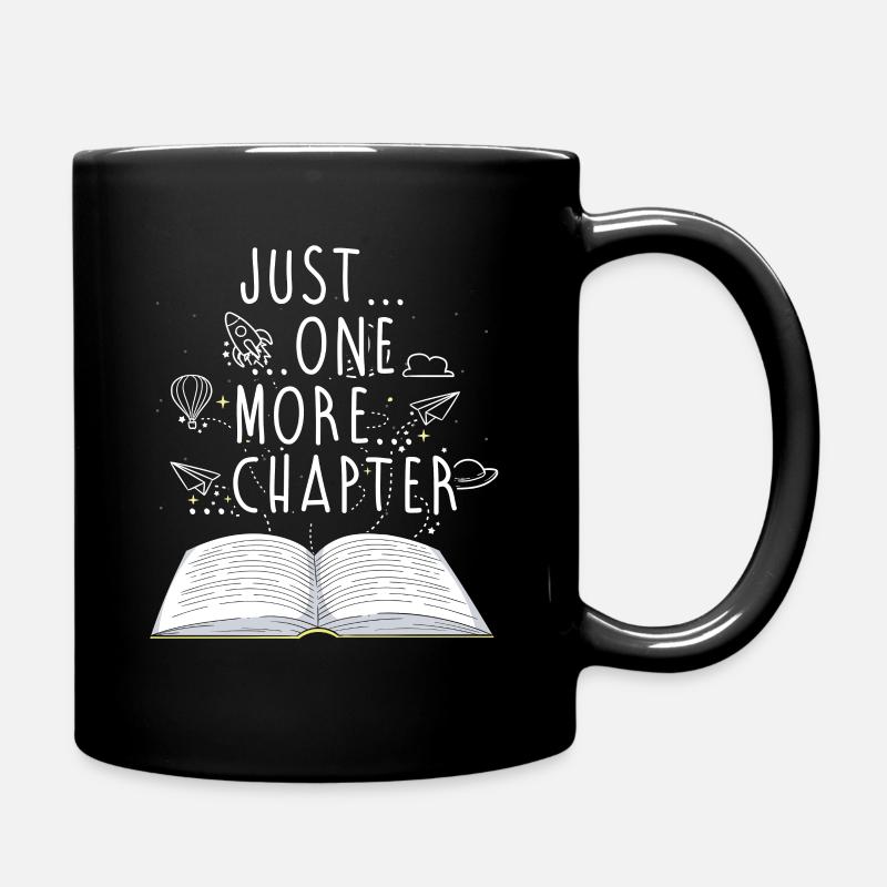 Bücher lesen Buch Geschenk Bücherregal - Tasse einfarbig - Schwarz