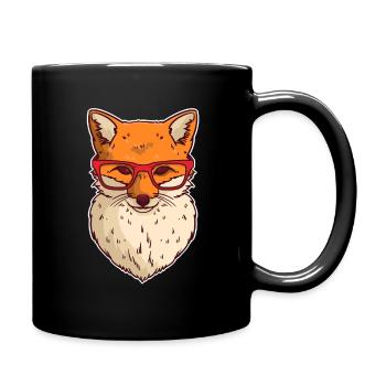 Nerd Renard - Mug uni - noir - Droite