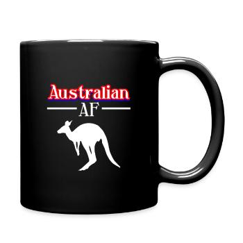 Australien - Tasse einfarbig - Schwarz - Rechts