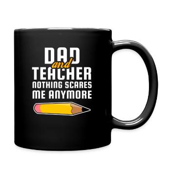 Teacher and father - Full Colour Mug - black - Right