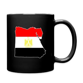 Ägypten Flagge - Tasse einfarbig - Schwarz - Rechts