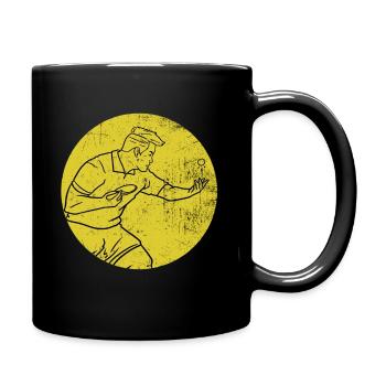 Table tennis serve gift - Full Colour Mug - black - Right