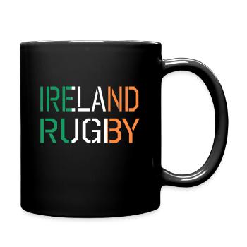 Ireland rugby - Full Colour Mug - black - Right