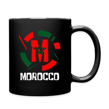 Marokko - Tasse einfarbig - Schwarz - Rechts