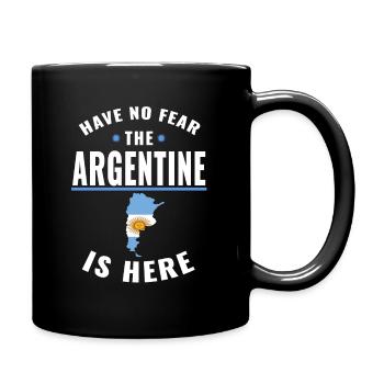 Have no fear the Argentine is here - Full Colour Mug - black - Right