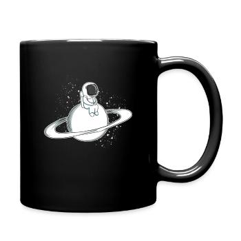 L'astronaute à bord du t-shirt Idée cadeau - Mug uni - noir - Droite