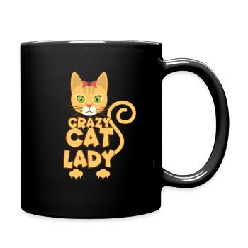 chat - Mug uni - noir - Droite