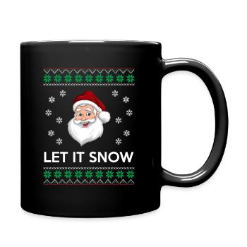 Let it snow Weihnachts Schnee - Mug uni - noir - Droite