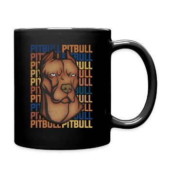 Pitbull - Mug uni - noir - Droite