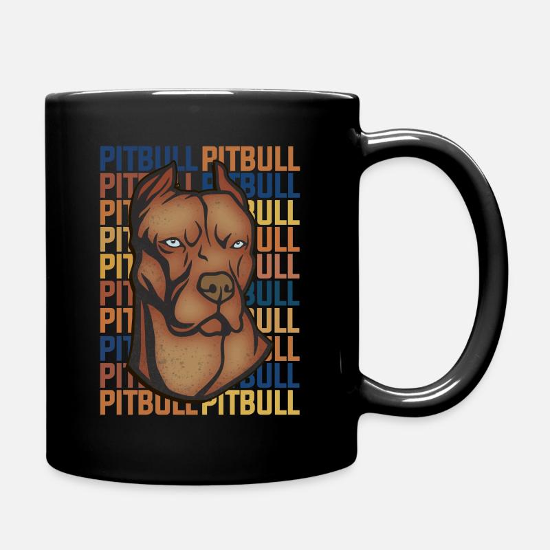 Pitbull - Tasse einfarbig - Schwarz