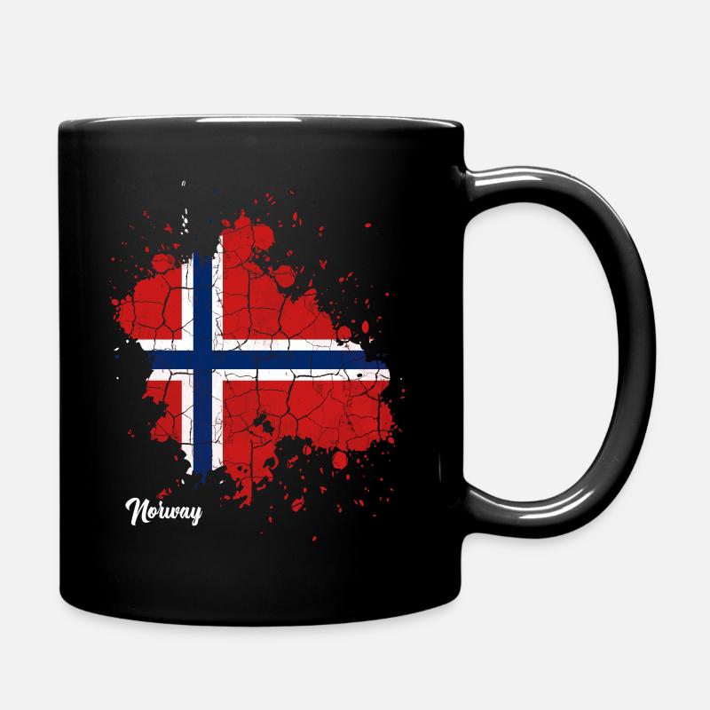 Norwegen - Tasse einfarbig - Schwarz