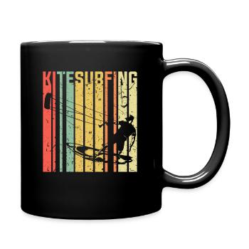 Kite surfing sport - Full Colour Mug - black - Right