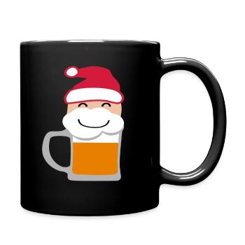 Weihnachtssbier - Tasse einfarbig - Schwarz - Rechts