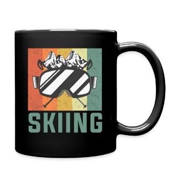 Ski - Tasse einfarbig - Schwarz - Rechts