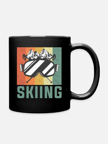 Ski - Tasse einfarbig - Schwarz