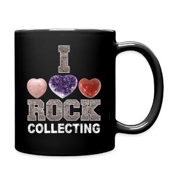 For collectors of stones, rocks and minerals - Full Colour Mug - black - Right