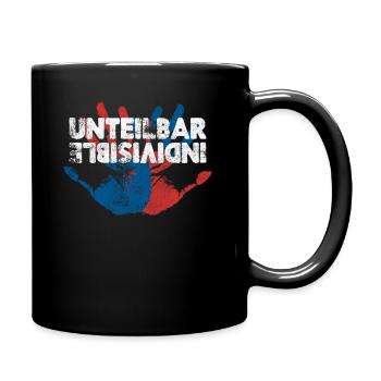 #Unteilbar Shirt Solidarity instead of exclusion - Full Colour Mug - black - Right