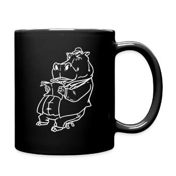 Chauve-souris d'hippopotame - Mug uni - noir - Droite