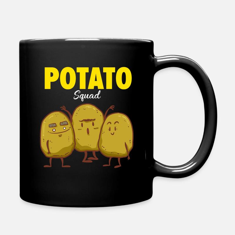Kartoffel Freunde - Tasse einfarbig - Schwarz