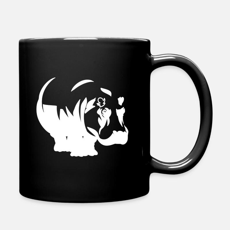 Nilpferd - Tasse einfarbig - Schwarz