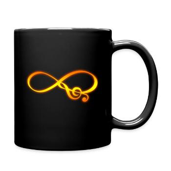 Musik Unendlichkeit - Tasse einfarbig - Schwarz - Rechts