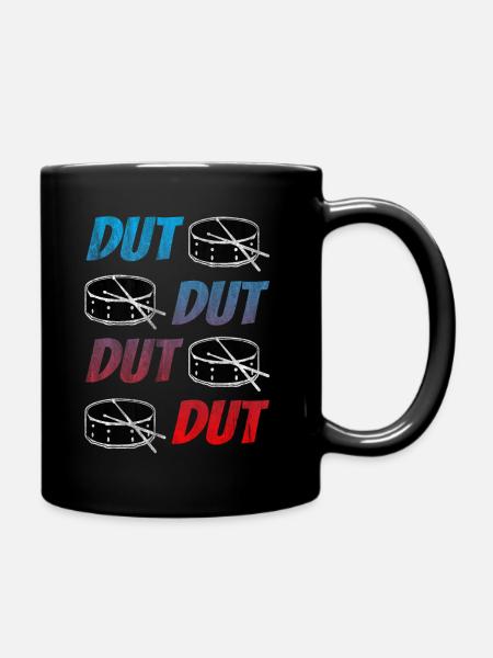Schlagzeuger Drumsticks Trommel - Tasse einfarbig - Schwarz