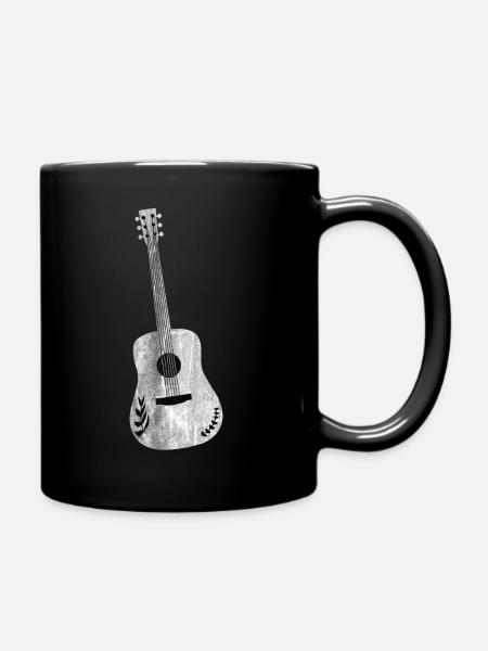 Gitarre - Tasse einfarbig - Schwarz