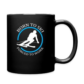 Ski - Tasse einfarbig - Schwarz - Rechts