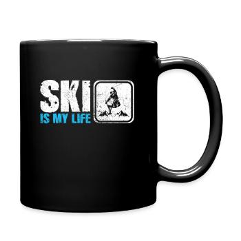 Ski - Tasse einfarbig - Schwarz - Rechts