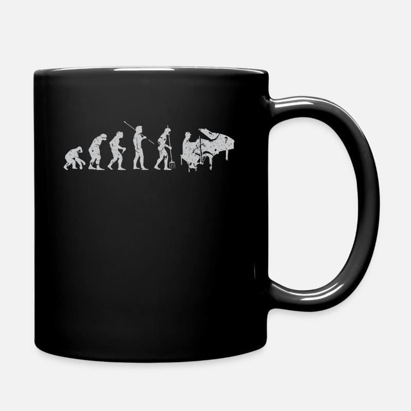Evolution Musik Klavier - Tasse einfarbig - Schwarz