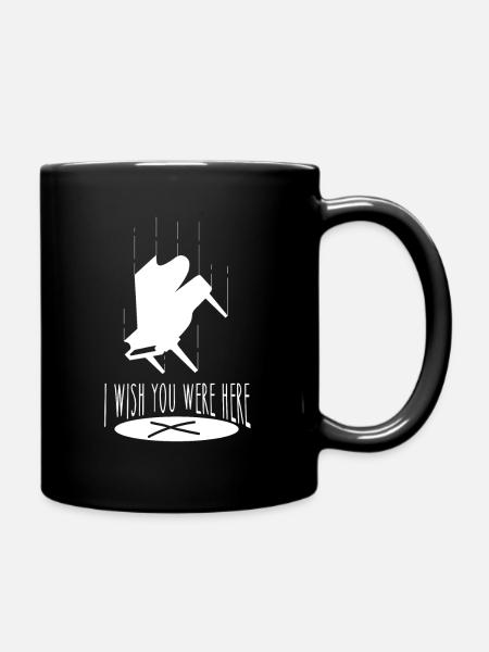 Klavier Instrument - Tasse einfarbig - Schwarz