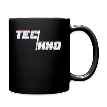 Techno Music Minimal House - Full Colour Mug - black - Right