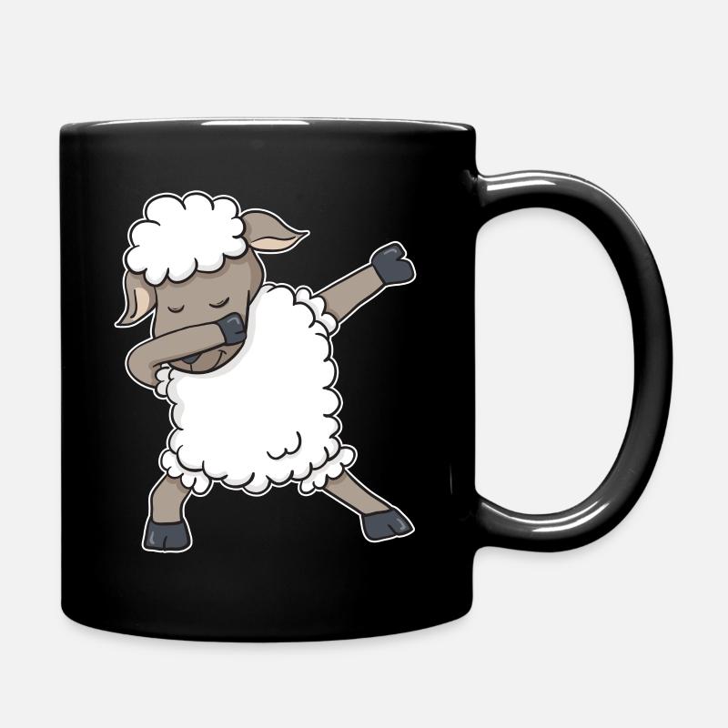 Schaf Schafe Dabbing Dabbin Dab Geschenk - Tasse einfarbig - Schwarz