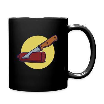 bratwurst sausage - Full Colour Mug - black - Right