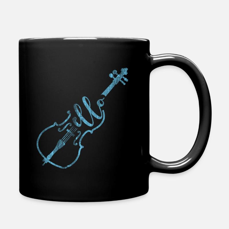 Cello Komponist - Tasse einfarbig - Schwarz