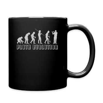 Evolution de la flûte - Mug uni - noir - Droite