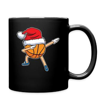 Basketball Lustig Dabbing Weihnachten Geschenk - Tasse einfarbig - Schwarz - Rechts