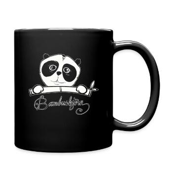 Panda bär geschenke shirt - Tasse einfarbig - Schwarz - Rechts