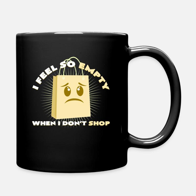 Shopping - Tasse einfarbig - Schwarz