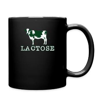 Lactose Anti Vegan Food Shirt für Fleischliebhaber - Tasse einfarbig - Schwarz - Rechts