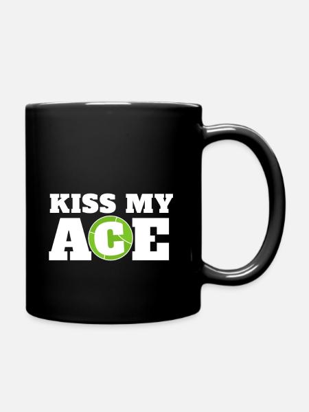 Tennis Tennisspieler Tennisverein Club Geschenk - Tasse einfarbig - Schwarz
