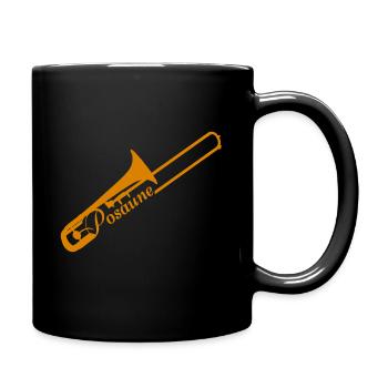 Posaune Musikinstrument - Tasse einfarbig - Schwarz - Rechts